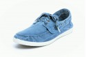 Pantofi Natural World, model Nautico 303, Albastru Celeste/Tejano, aspect Stone-Washed
