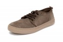 Pantofi Natural World, din piele intoarsa, model 6761, Maro Castano