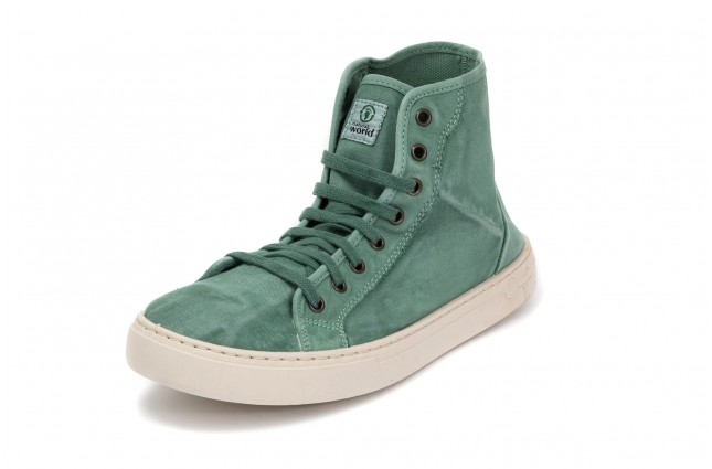 Bascheti Natural World, model BOTA 6608, Verde Albahaca aspect stone-washed