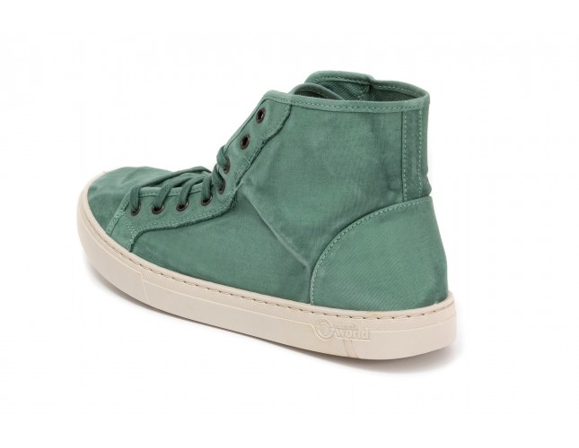 Bascheti Natural World, model BOTA 6608, Verde Albahaca aspect stone-washed