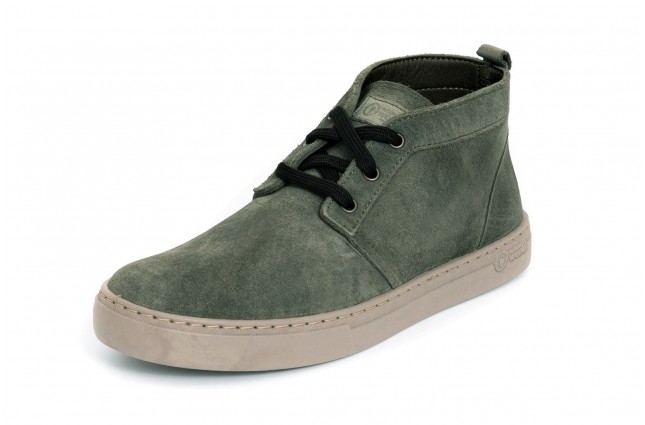 Ghete Natural World, din piele intoarsa, model 6762, Verde Forest