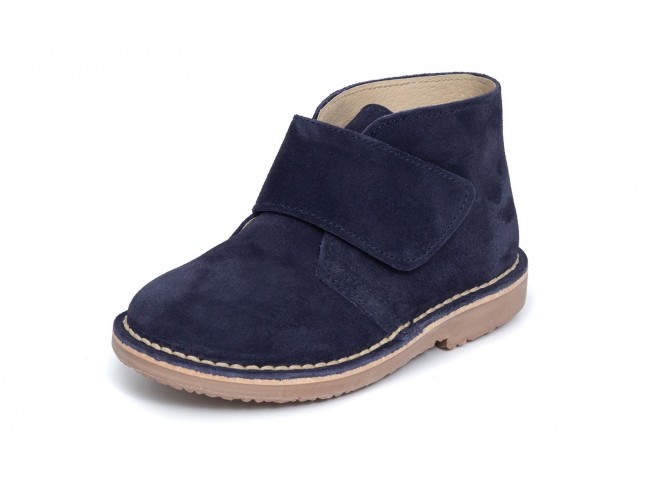 Ghete Safari pentru copii, piele intoarsa Marin velcro