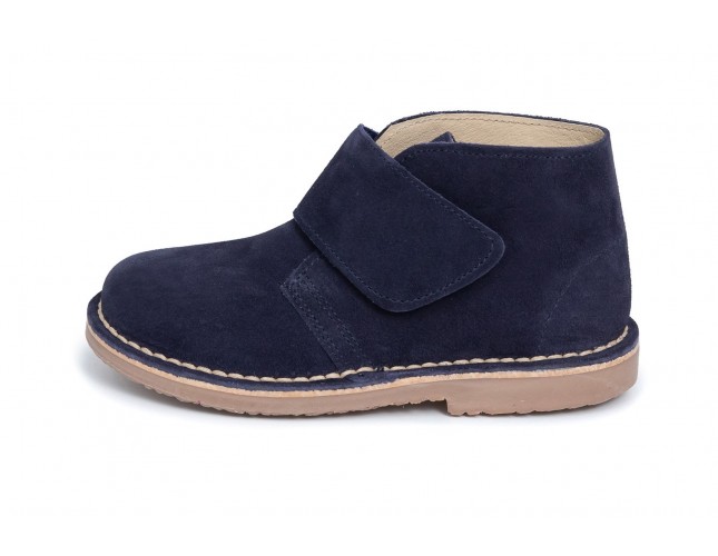 Ghete Safari pentru copii, piele intoarsa Marin velcro