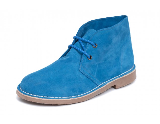 Ghete ATXA din piele intoarsa, model SAFARI 2000B, Albastru Azulon