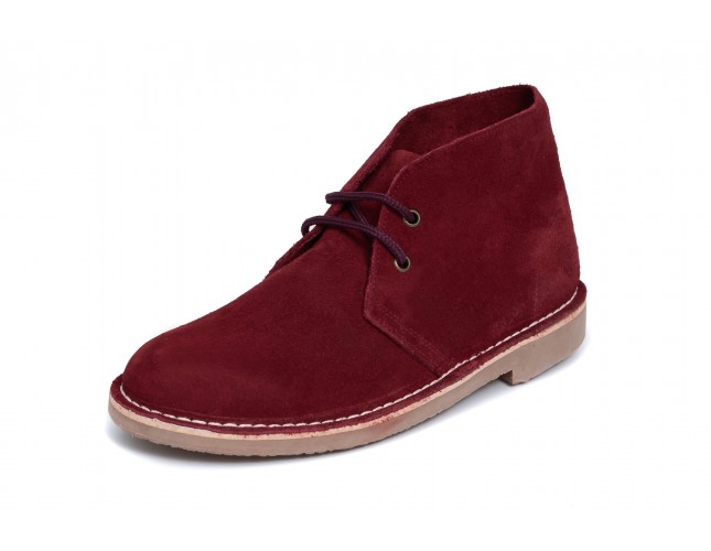 Ghete ATXA din piele intoarsa, model SAFARI 2000B, Bordo