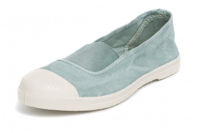 Tenisi Natural World, model Elastico Central, Albastru Aqua, aspect Stone-Washed