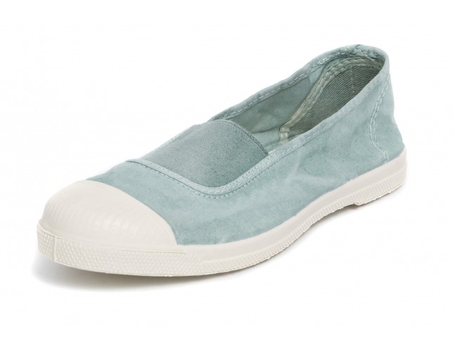 Tenisi Natural World, model Elastico Central, Albastru Aqua, aspect Stone-Washed