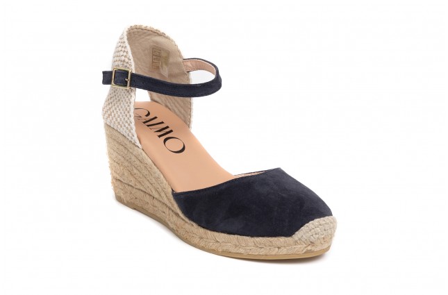 Sandale Gaimo din piele, model GLOBAL, Marin