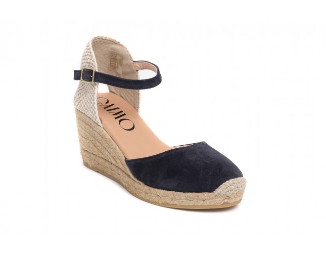 Sandale Gaimo din piele, model GLOBAL, Marin