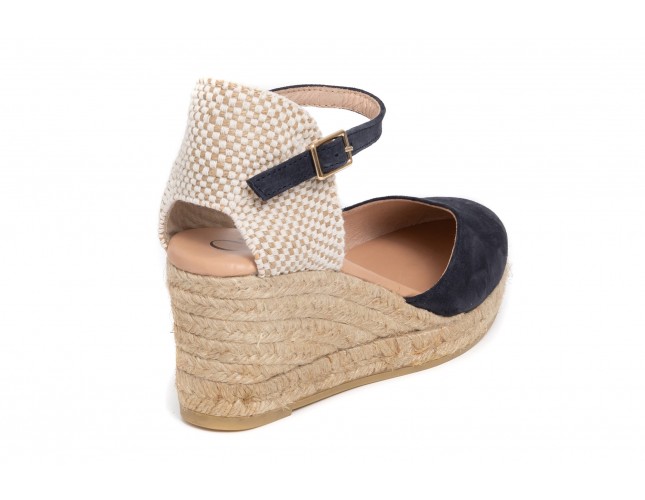 Sandale Gaimo din piele, model GLOBAL, Marin