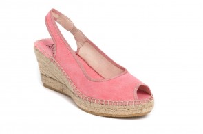 Sandale Maison de l'Espadrille din panza, model Lona 230 Rosu