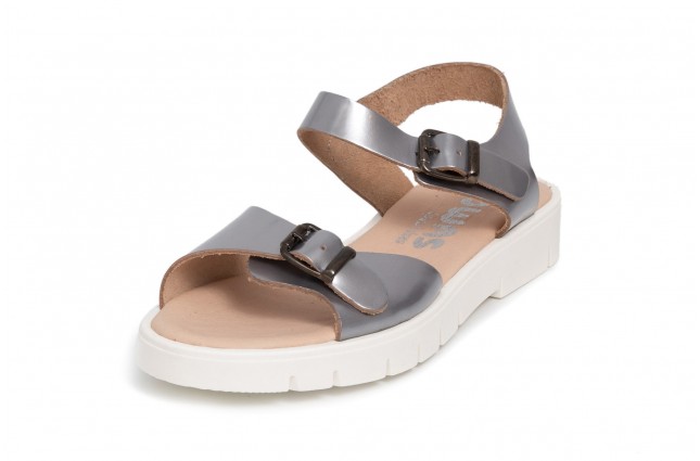 Sandale Yowas pentru copii, model Glas, Argintiu