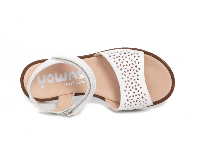 Sandale Yowas pentru copii, model Micronapa, Alb