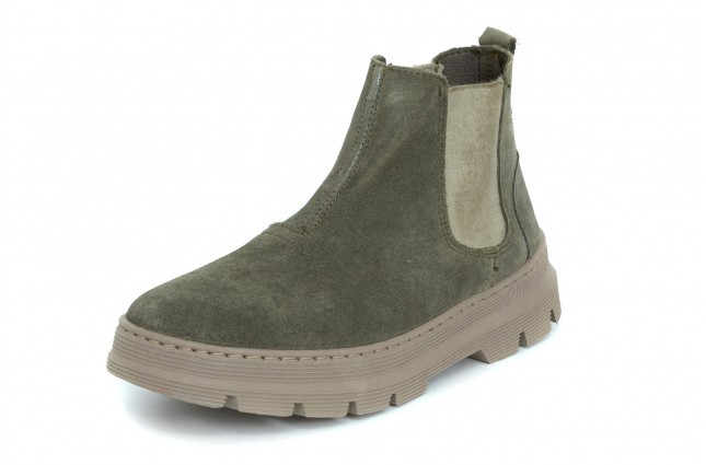 Ghete Natural World, din piele naturala, model 7152, Verde Forest