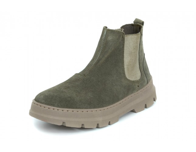 Ghete Natural World, din piele naturala, model 7152, Verde Forest