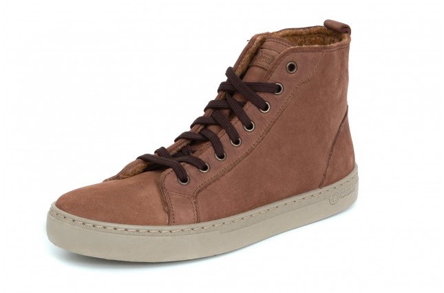 Ghete Natural World, din piele napa, model WOOL 6799, Maro Cuero