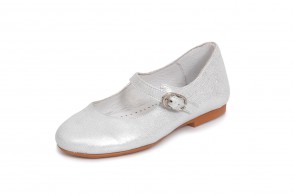 Pantofi YOWAS din piele, model ROSETA 20725, Argintiu