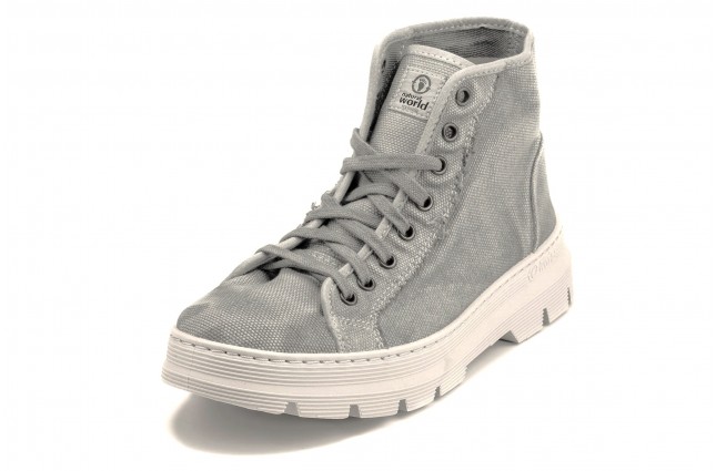Ghete Natural World, model Bota 7101, Gri, aspect Stone-Washed