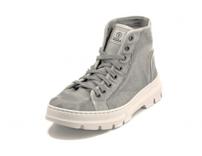 Ghete Natural World, model Bota 7101, Gri, aspect Stone-Washed