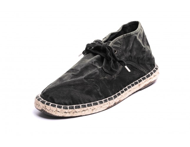 Espadrile Natural World, model Safari, Negru