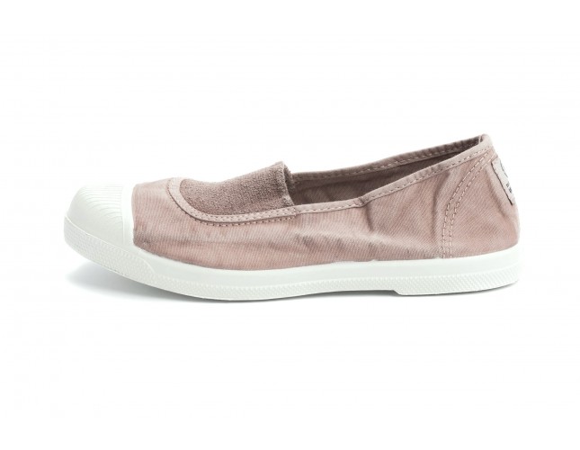 Tenisi Natural World, model Elastico Central, Bej, aspect Stone-Washed