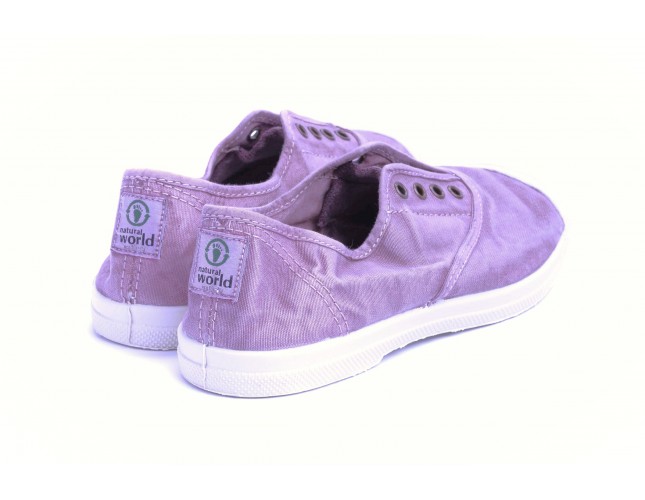 Tenisi Natural World, model Elastico 102, Lila aspect Stone-Washed