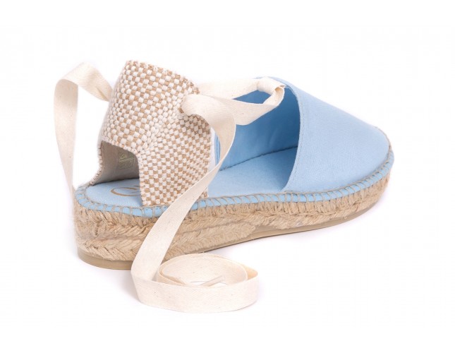 Sandale Gaimo din panza, model VALENCIANA 02, Bleu