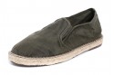 Espadrile Natural World, model Slip On Yute 330, Kaki aspect Stone-Washed