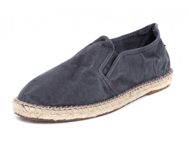 Espadrile Natural World, model Slip On, Marin, aspect Stone-Washed