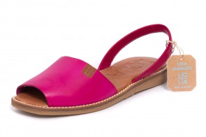 Sandale LOLA ALMAGRO din piele, model ISLA 9351, Magenta