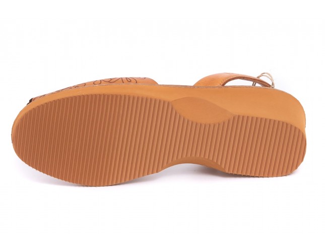 Sandale LOLA ALMAGRO din piele, model LASER 469, Cuero Avellana