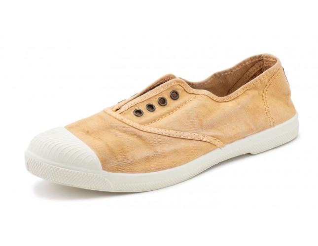 Tenisi Natural World, model Elastico, Bej Arcilla, aspect Stone-Washed