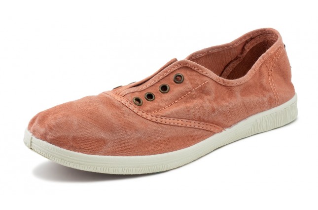 Tenisi Natural World, model Ingles, Caramiziu, aspect stone-washed