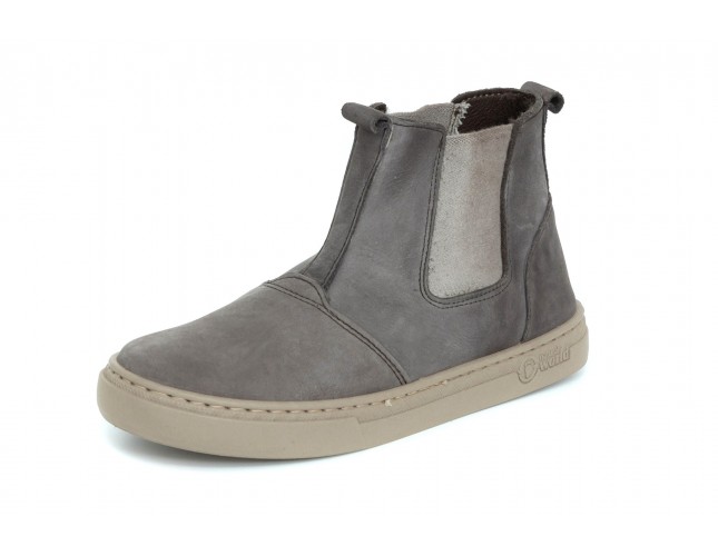 Ghete Natural World, din piele naturala, model 6982K, Gri Antracit