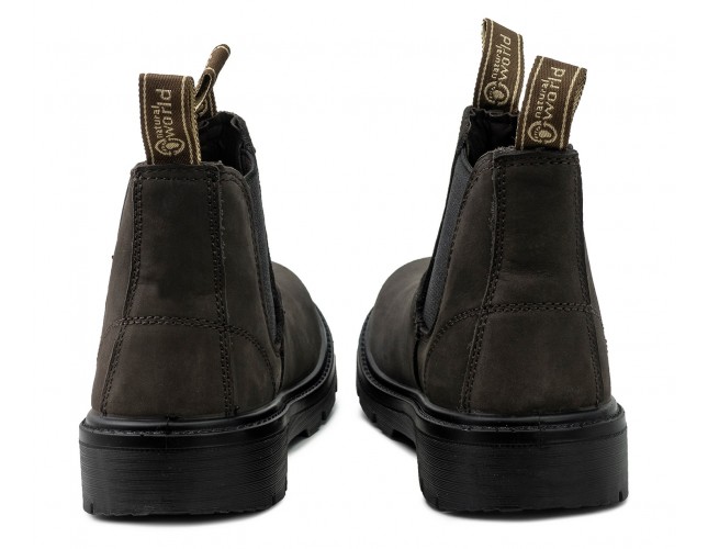 Ghete Natural World, din piele ceruita, model 9080, Maro