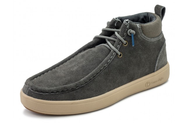 Ghete Natural World, din piele hidrofugata, model 8451, Gri