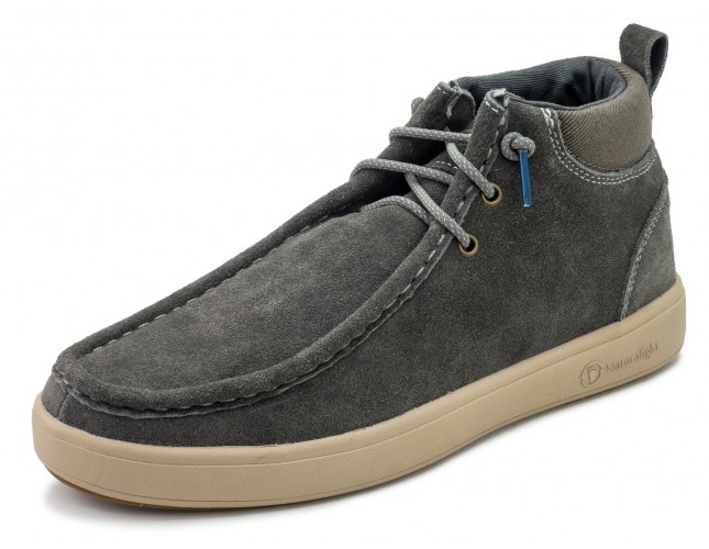 Ghete Natural World, din piele hidrofugata, model 8451, Gri