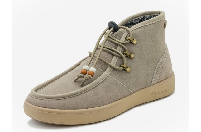 Ghete Natural World, din piele hidrofugata, model 8460, Bej