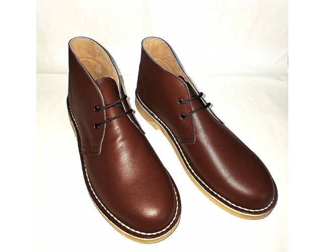 Ghete Safari, piele Napa, Maro Palisander