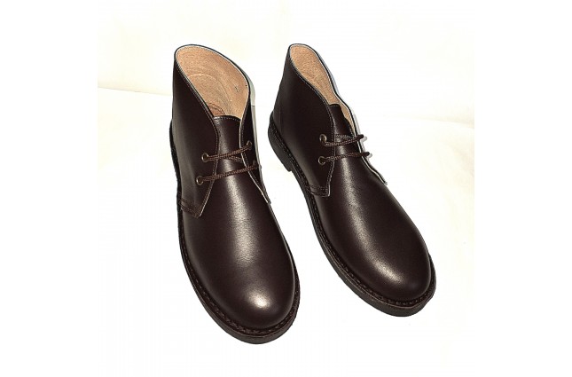 Ghete Safari, piele Napa, Maro Ebony