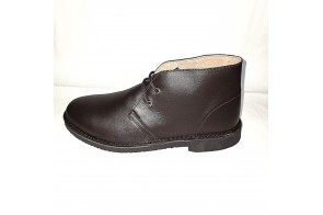 Ghete Safari, piele Napa, Maro Ebony