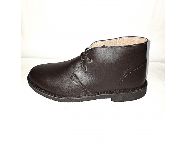 Ghete Safari, piele Napa, Maro Ebony