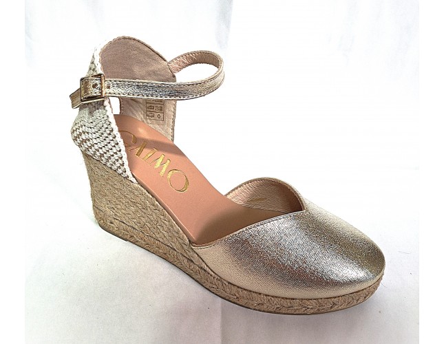 Sandale Gaimo din piele, model CLOE, Auriu