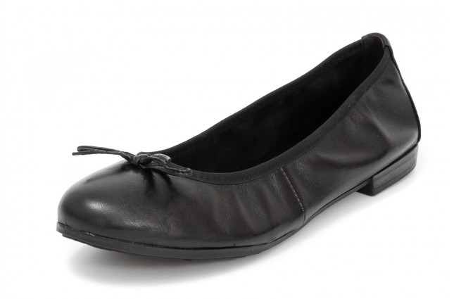 Balerini Piele Marco Tozzi, model 22100, Negru