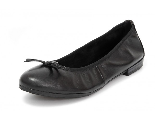 Balerini Piele Marco Tozzi, model 22100, Negru