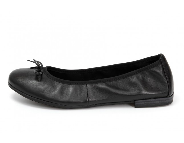 Balerini Piele Marco Tozzi, model 22100, Negru