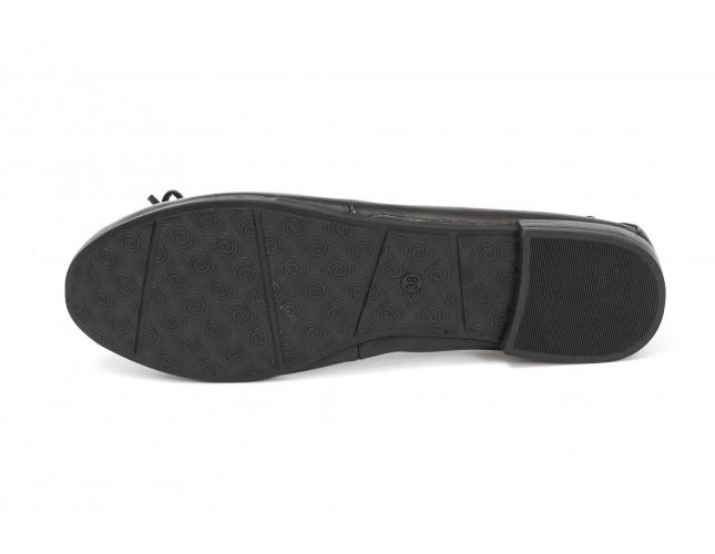 Balerini Piele Marco Tozzi, model 22100, Negru