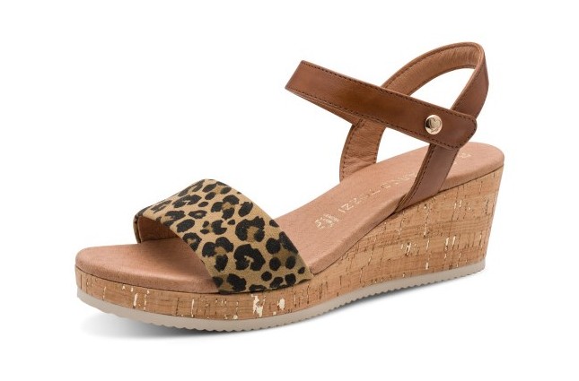Sandale Marco Tozzi, model 28026, Leopard Maro