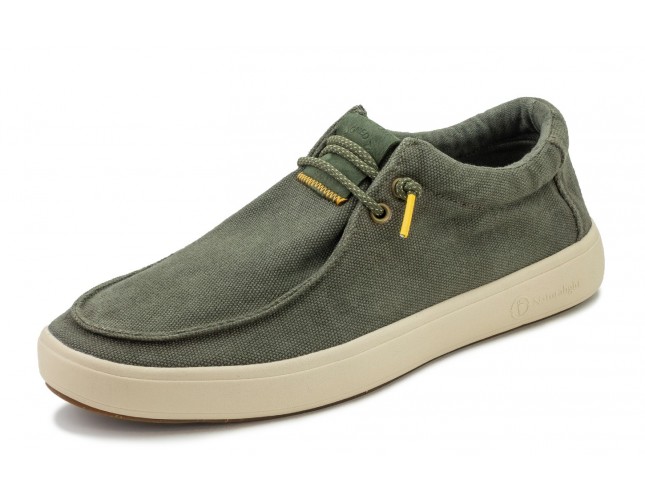 Pantofi Natural World, model Naturalight 8411, Kaki aspect Stone-Washed