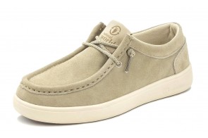 Pantofi Natural World, din piele, model 8466, Bej